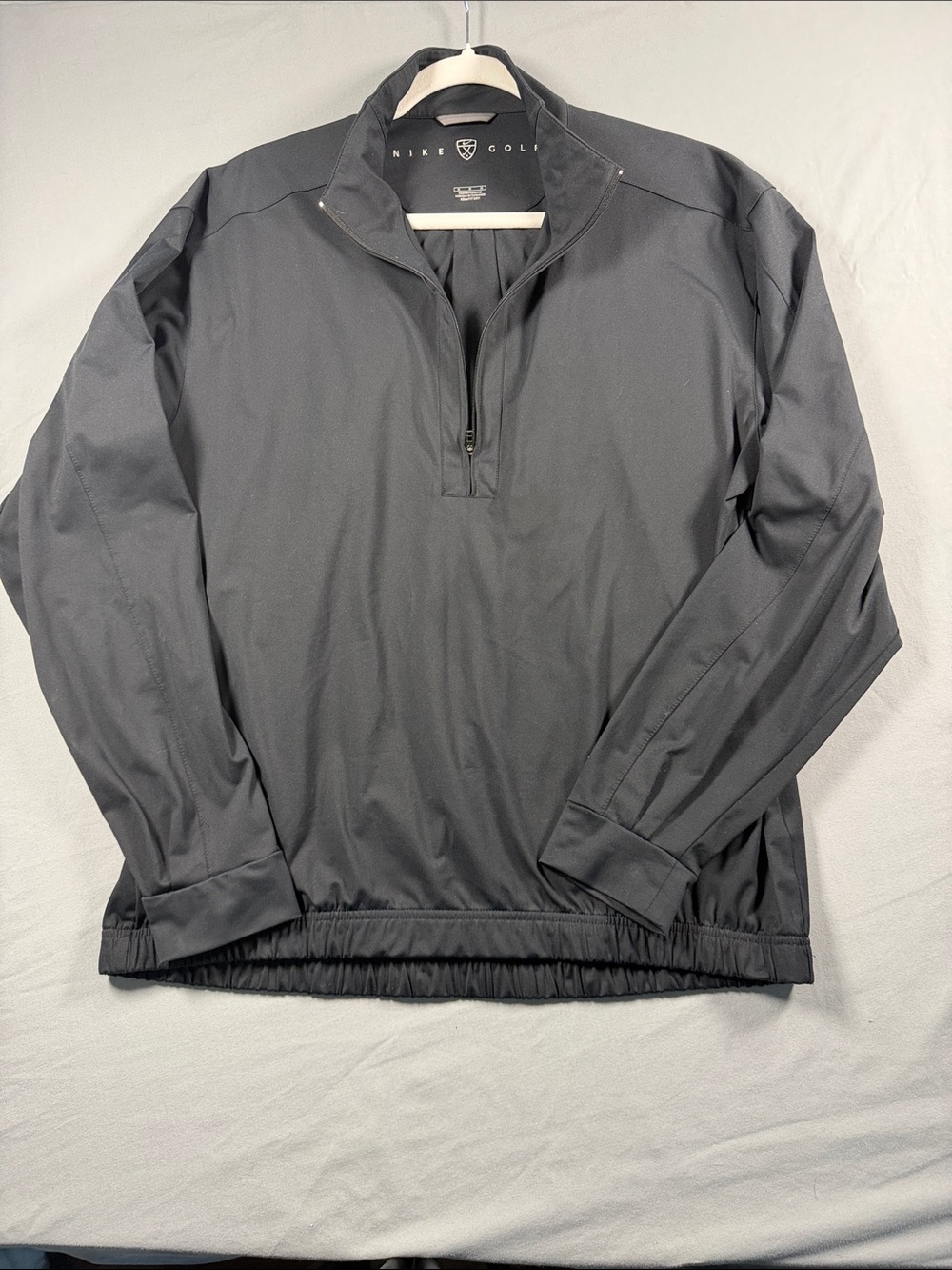 Nike Black Half-Zip Lightweight Windbreaker Pullover